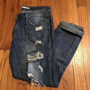 Low rise klique b boyfriend jeans